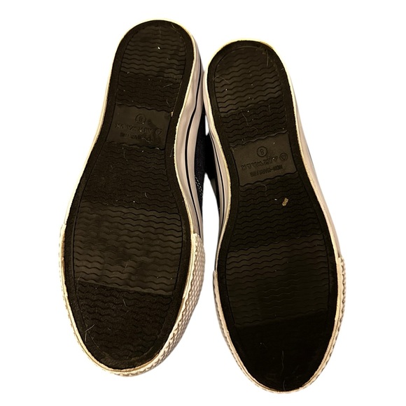 Airwalk Women's Navy Denim Embroidered Flower High Top Sneakers Size 8 - Picture 7 of 9